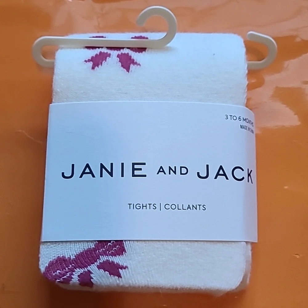 Nwt! Janie&Jack baby girl bow printed tight